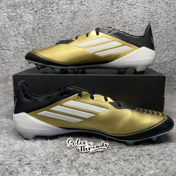 Adidas F50 Pro Messi FG Soccer Cleats Size 13 Men Black Gold JI2502 - Picture 2 of 9